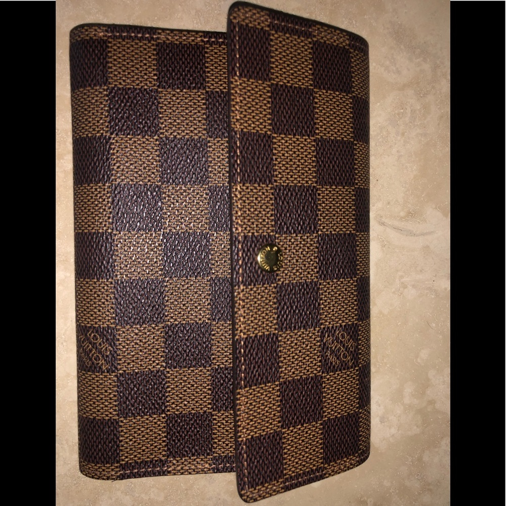 Louis Vuitton Damier Ebene Canvas Wallet